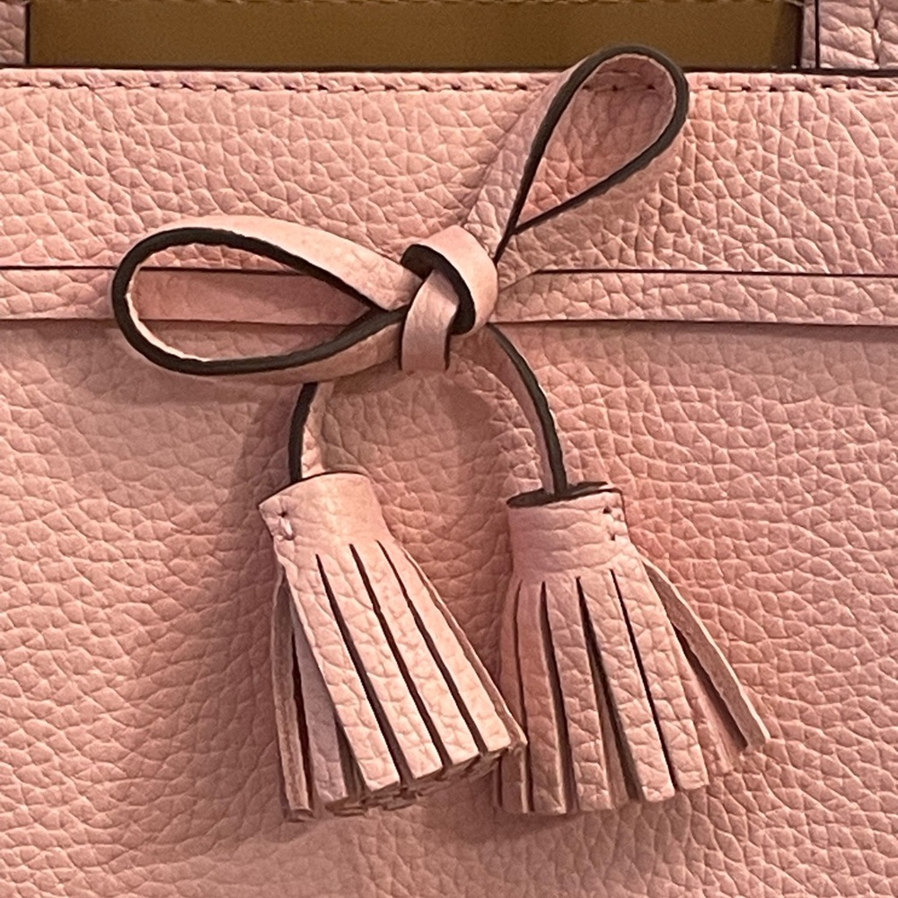 Kate Spade Hayes small satchel, crossbody, peppled leather,‎ tea rose - Picture 3 of 11